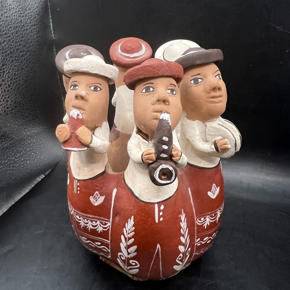 Handcrafted Clay Musician Figurine Set